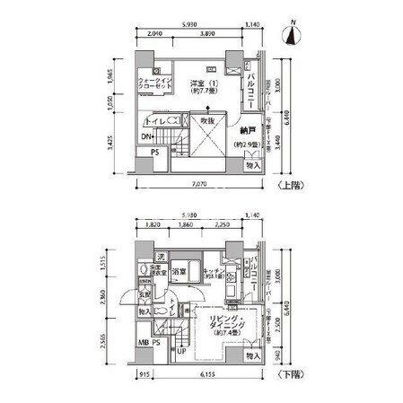東雲キャナルコートCODAN20号棟の物件間取画像